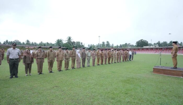 Usai Dilantik Presiden, Bupati Ikuti Retreat, Wabup Sijunjung Pimpin Apel Organik