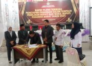 KPU Pasaman Barat Tetapkan Yulianto-M Ihpan sebagai Bupati dan Wakil Bupati