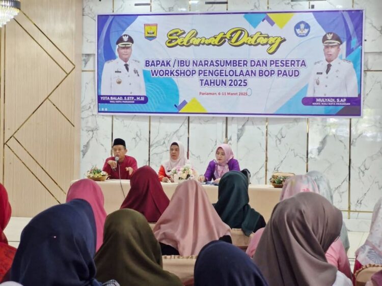 Bunda Pendidikan Anak Usia Dini (PAUD) Kota Pariaman sosialisasikan sejumlah program unggulan PAUD. Hal itu disampaikannya dalam Workshop Pengelolaan Bantuan Operasional Penyelenggaraan (BOP) PAUD angkatan pertama pada 6-11 Maret 2025. IST