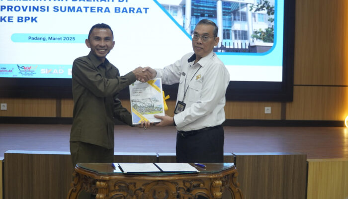 Padang Panjang Kota Pertama di Sumbar yang Serahkan LKPD ke BPK