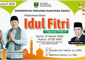 Anggota DPD RI dan Imam Besar Masjid Raya Syekh Ahmad Khatib Alminangkabawi Bakal Pimpin Salat Idulfitri