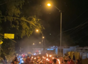 Meriahkan Malam Takbiran, Karang Taruna Tunas Harapan Ngalau Gelar Pawai 1000 Obor