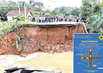 Jalinsum Sumbar-Jambi Terputus, Jembatan Sementara Segera Dibangun