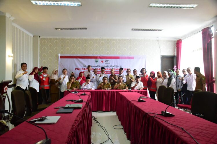 Foto : Musyawarah Kabupaten III PMI Kabupaten Padang Pariaman Tahun 2025, di Ruang Rapat Sekda lantai II Komp IKK Parit Malintang, Senin (10/3). IST