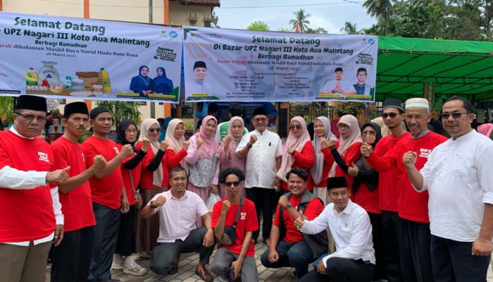 Dihadiri Bupati Padang Pariaman dan TP PKK, Bazar Ramadan UPZ Nagari III Koto Aua Malintang Digelar Meriah