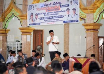 Wagub Vasco Disambut saat Datang di Jorong Mantirai Indah