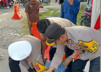 Kapolres Padang Pariaman Amankan Pengendara Bawa Narkotika Saat Pengaturan Lalu Lintas