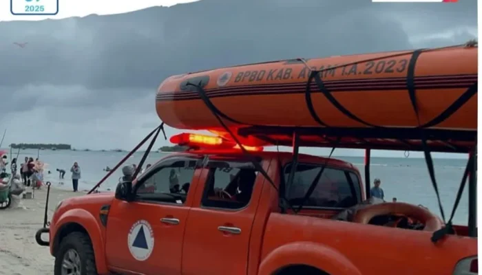 BPBD Agam Laksanakan Pengamanan dan Pengawasan di Pantai TPI Tiku