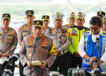 Kakorlantas Pertebal Personel di Jalan Saat Arus Balik