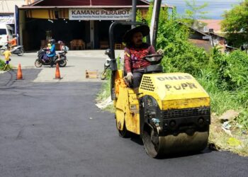 Sebanyak 101 Ruas Jalan Selesai Diperbaiki Dinas PUPR Padang