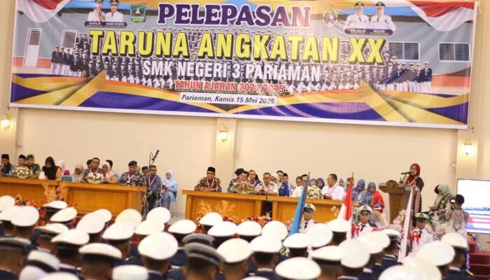 Taruna Kelas XII SMK Negeri 3 Pariaman Lulus dan Resmi Dilepas