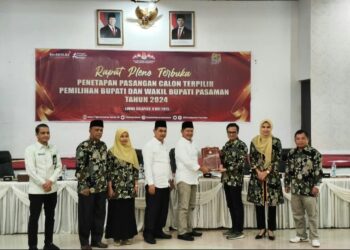 KPU Pasaman Tetapkan Pasangan Calon Terpilih Pemilihan Bupati dan Wakil Bupati Pasaman tahun 2024