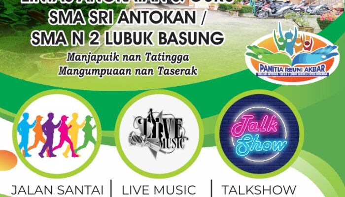 Alumni SMAN 2 Lubuk Basung Gelar Reuni Akbar Lintas Angkatan