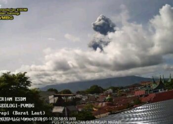 Letusan Gunung Marapi Sepanjang Mei 2025: Ada 9 Kali Letusan dan 508 Kali Hembusan