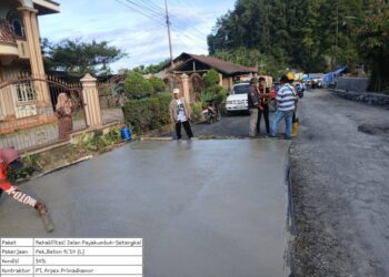 Jalan Seribu Lubang di Lareh Sago Halaban Mulai Diperbaiki