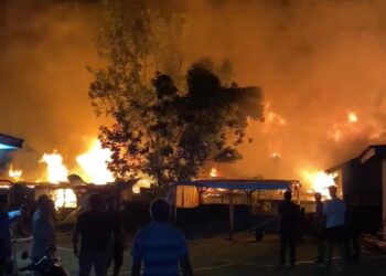 Kebakaran Asrama SPN Polda Sumbar, 10 Petak Bangunan Ludes Terbakar