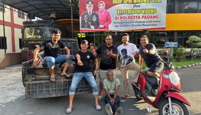 Tim Klewang Polresta Padang Tangkap Pelaku Curat di Gudang Bengkel, Kerugian Capai Rp55 Juta