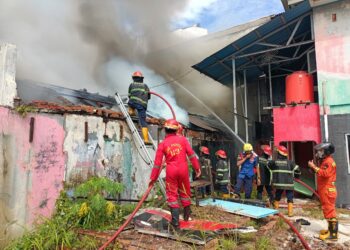 Kebakaran Gudang Kayu di Padang Barat, Kerugian Capai Rp100 Juta