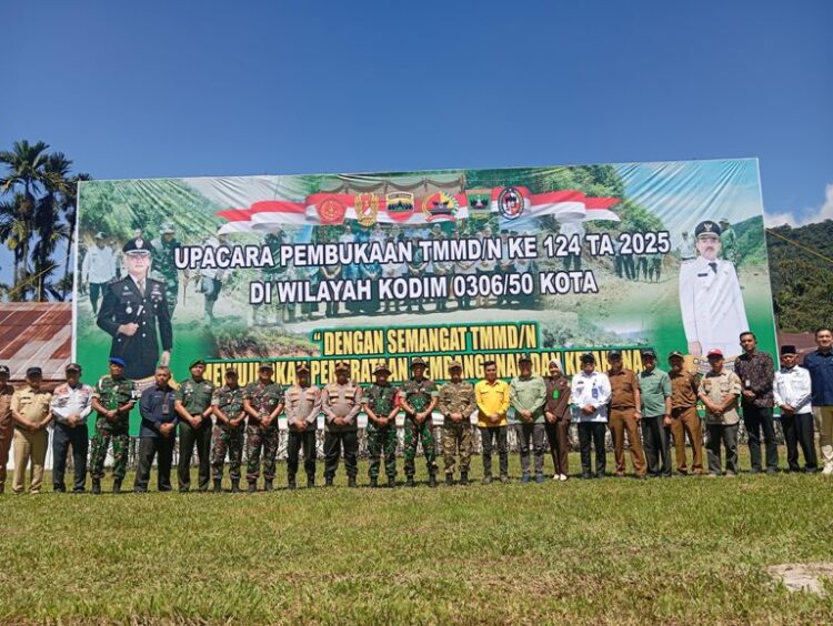 Program TNI Manunggal Membangun Desa (TMMD)  resmi dibuka pada Selasa (6/5) pagi. IST