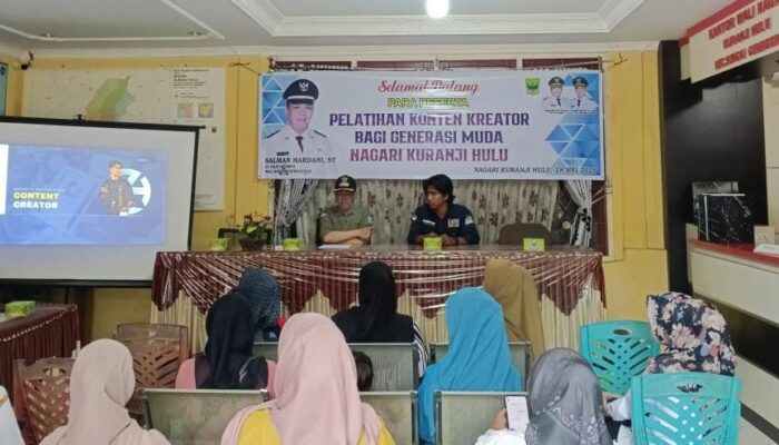 Gelar Pelatihan Pemanfaatan Media Sosial, Nagari Kuranji Hulu Siap Jadi Nagari Melek Digital