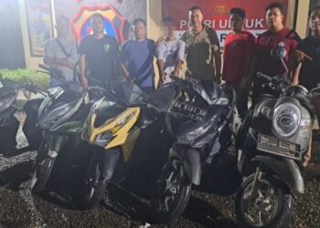 Tim Opsnal Polsek Lembah Melintang Ringkus Resedivis Curanmor, Lima Unit Sepeda Motor Diamankan