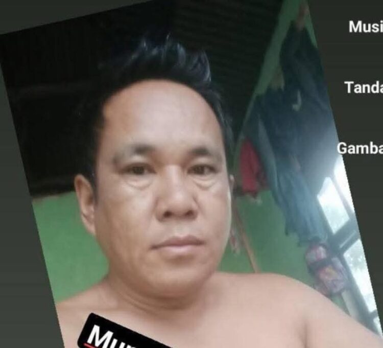 Terduga pelaku penganiayaan anak tiri sampai tewas di Koto Baru Kabupaten Dharmasraya.ist