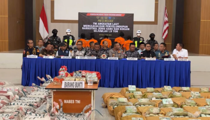 TNI AL Gagalkan Penyelundupan 1,9 Ton Narkoba