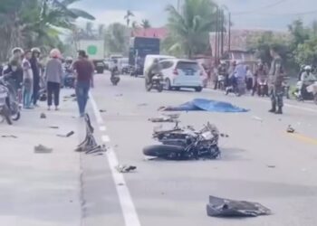 Kecelakaan di Sicincin, Pengendara Motor Tewas