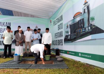 BNPB Rayakan Idul Adha Sekaligus Peletakan Batu Pertama Pembangunan Masjid