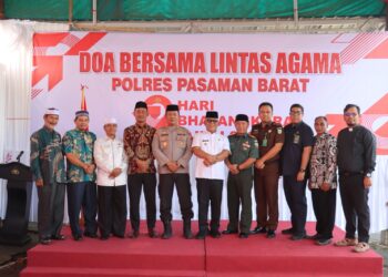 Hari Bhayangkara Ke-79, Polres Pasbar Gelar Doa Bersama