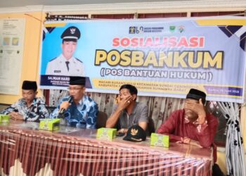 Pemnag Kuranji Hulu Sosialisasikan Layanan POSBAKUM kepada Tokoh Masyarakat