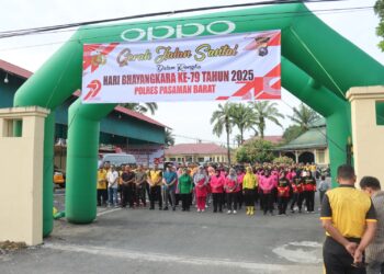 Semarakkan Hari Bhayangkara Ke-79 Tahun 2025, Polres Pasbar Gelar Kegiatan Olahraga Bersama