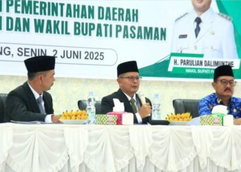 Bupati Pasaman dan Wabup Gelar Rakor Perdana