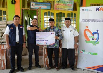 Hingga Akhir Juni 2025, KAI Divre II Sumbar Salurkan Rp350 Juta Bantuan TJSL