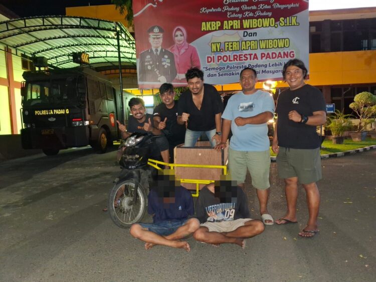 Dua Residivis Kasus Pencurian Becak Bermotor Kembali Ditangkap di Padang. IST