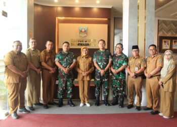 Jajaran Kodim 0310/SSD Silurahmi dengan Pemkab Dharmasraya