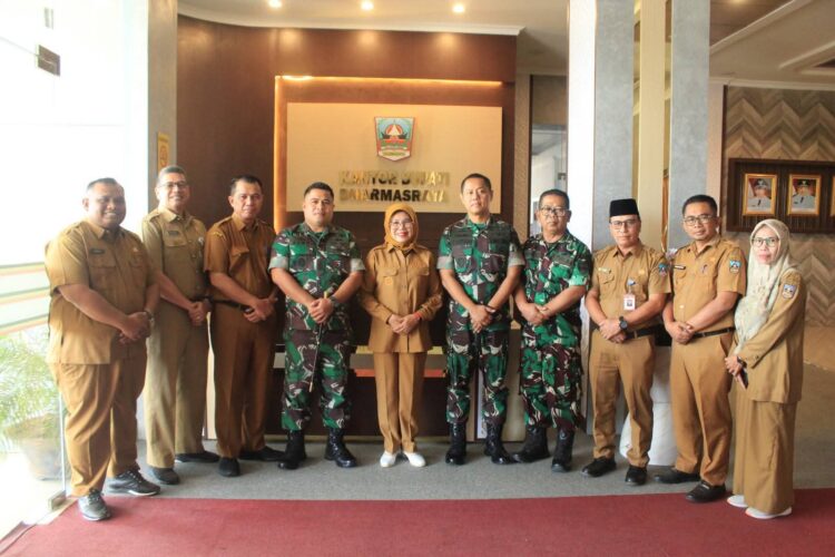 Jajaran Kodim 0310/SSD Silurahmi dengan Pemkab Dharmasraya. IST