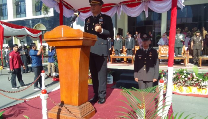 Kapolres Pasaman Pimpin Upacara Peringatan Hari Bhayangkara ke-79