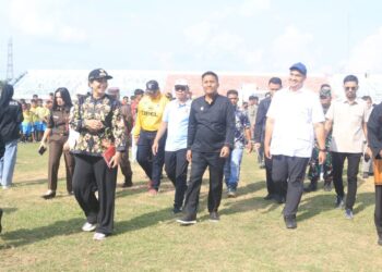 Menpora RI Dito Ariotedjo Tinjau GOR Mauliwarmadewa di Dharmasraya