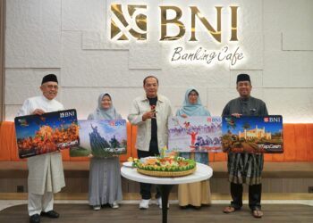 HUT ke-79, BNI Wilayah 02  Hadirkan Banking Cafe Pertama dan Luncurkan Tapcash Edisi Riau