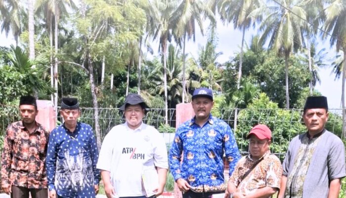 Kantah Laksanakan Pemeriksaan Lapangan Permohonan Wakaf Tanah Masjid di Nagari Malai III Koto