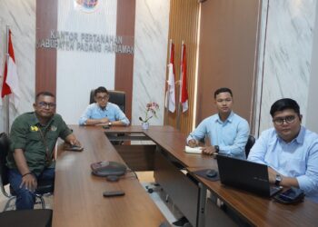 Kantah Padang Pariaman Ikuti Zoom Meeting Persiapan Implementasi Peralihan Hak Elektronik di Sumbar