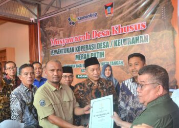 Menuju Sumbar Sejahtera, 1.265 KopDes Merah Putih Terbentuk di Ranah Minang