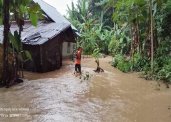 Banjir Rendam 18 Desa di Kabupaten Tanggamus, Provinsi Lampung