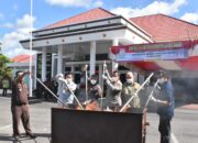 49 BB dari Perkara Pidum Kejari Pasbar Dimusnahkan