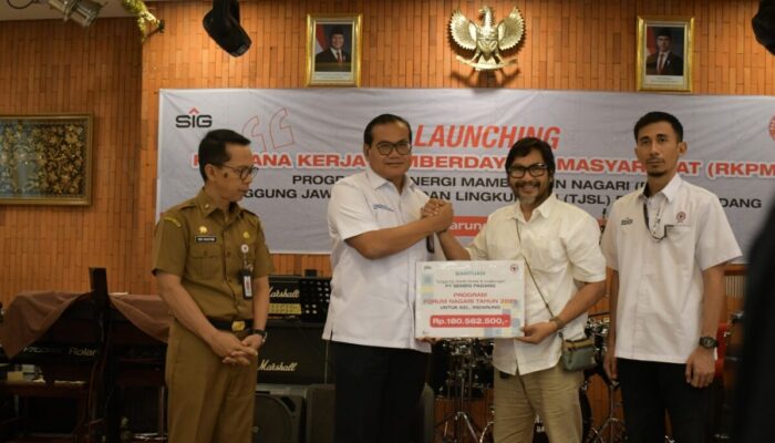 Semen Padang Kucurkan Dana Rp180 Juta untuk Forum Nagari Indarung