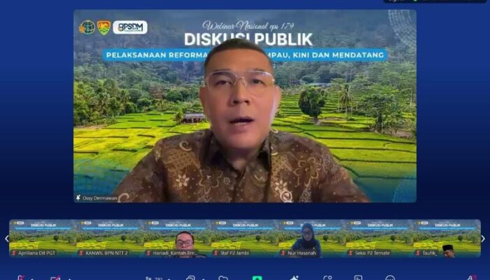Reforma Agraria sebagai Warisan Sejarah, Wamen Ossy Sampaikan Pandangan Strategis untuk Masa Depan