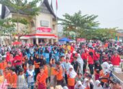 Meriah! Ribuan Warga Kayutanam Ikuti Gerak Jalan Jantung Sehat Semarakkan HUT RI ke-80