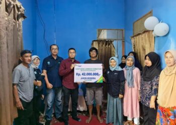 Baru 4 Bulan Jadi Peserta, Santunan JKM Rp42 Juta Cair untuk Keluarga Pedagang Es Kelapa