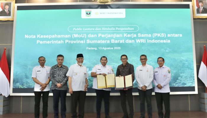 Menuju Green Capital of Sumatra, Pemprov Sumbar Gandeng WRI Indonesia